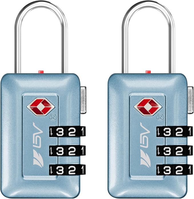BV TSA Accepted Luggage Travel Lock, Set-Your-Own Combination Lock by BV
