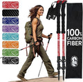 100% Carbon Fiber Trekking Poles by USA Brand by HikerHungerOutfitters
