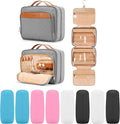 Travel Hanging Toiletry Bag for Women, Large Makeup Bag 8 Leak Proofing by COOSKY