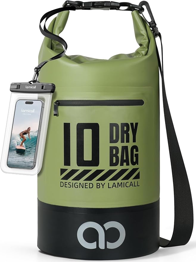 Lamicall Dry Bag Waterproof Backpack - 5L/10L/20L/30L/40L Roll Top Waterproof by Lamicall