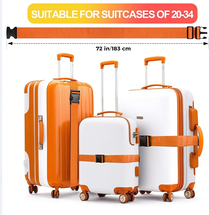 Luggage Straps for Suitcases TSA Approved, Travel Belt Suitcase Belt, Suitcase - Image 3