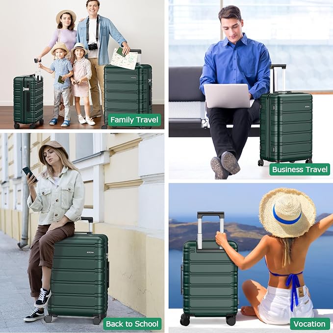 BEOW Luggage Sets 3 Piece For Men Women Expandable Hard Sided Suitcase Sets 3 - Image 7