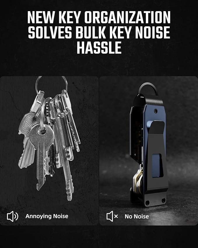 Key Organizer Compact Key Holder Metal Key Chain Minimalist key case key holder - Image 3
