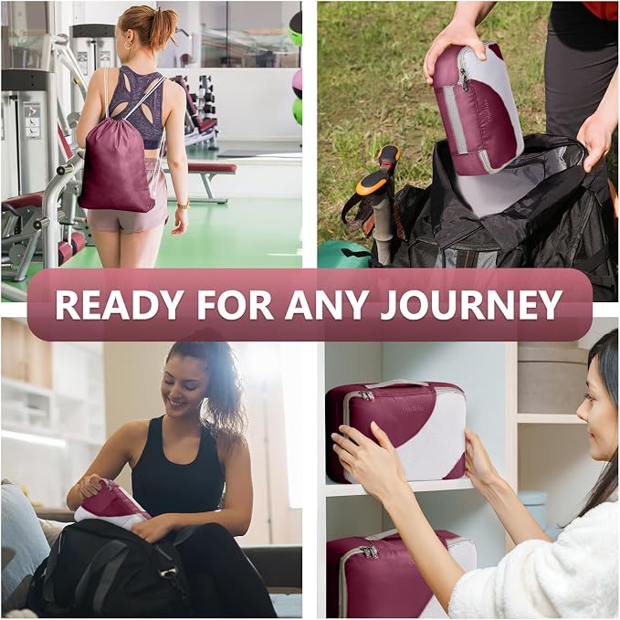8 Set Packing Cubes for Travel, Gifts for Women Mom, Anti-Tearing Suitcase - Image 6
