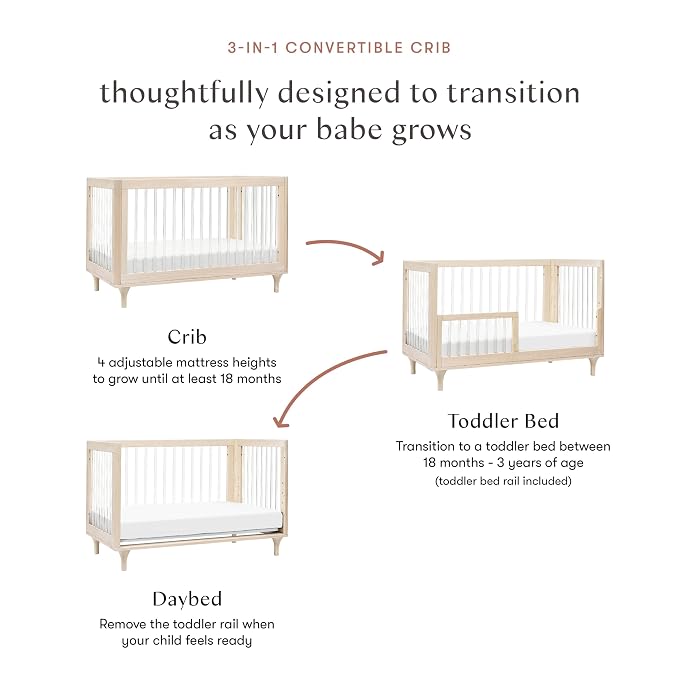 Babyletto Lolly 3-in-1 Convertible Baby Crib - Image 6