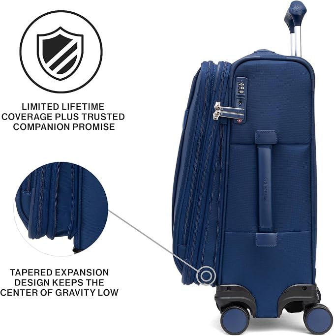 Travelpro VersaPack+ Lightweight Softside Expandable Carry on Luggage, 8 - Image 6