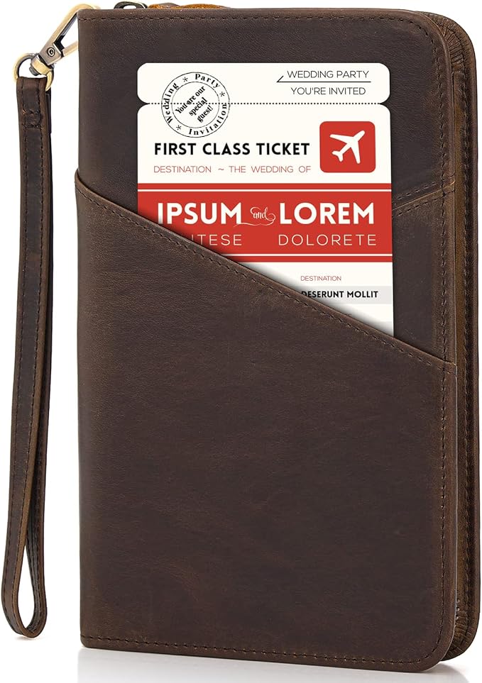 Polare Full Grain Leather Passport Holder - Image 2