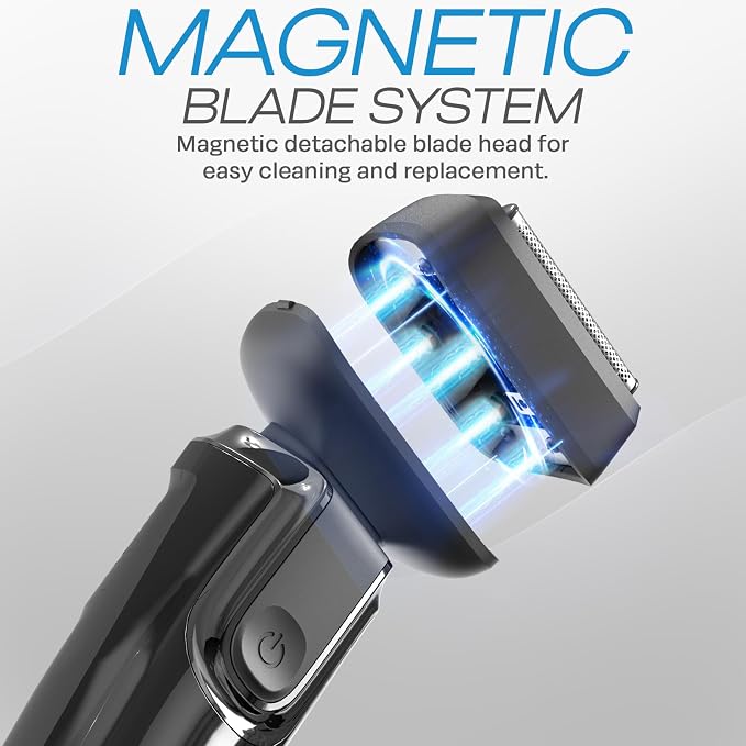 HUMMINGBIRD MK7 Premium Foil Face Shaver, Four Blade Foil Shaver - Image 3