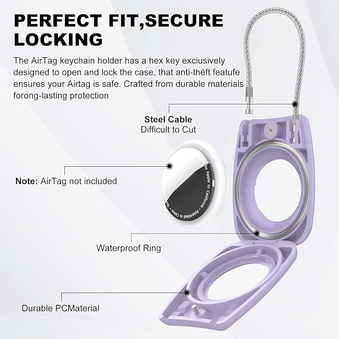 IPX8 Waterproof Airtag Holder Air Tag Case - Image 5
