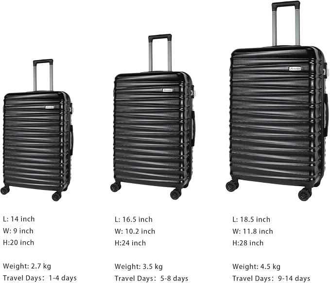 Luggage Sets 3 Piece-Suitcase Set- Luggage - Image 4