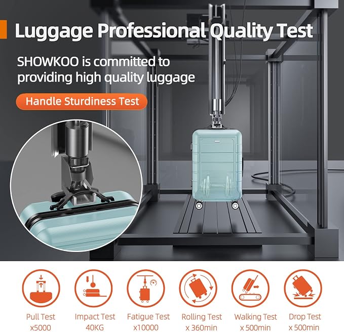 SHOWKOO Luggage Sets Expandable PC+ABS Durable Suitcase Double Wheels TSA Lock - Image 9