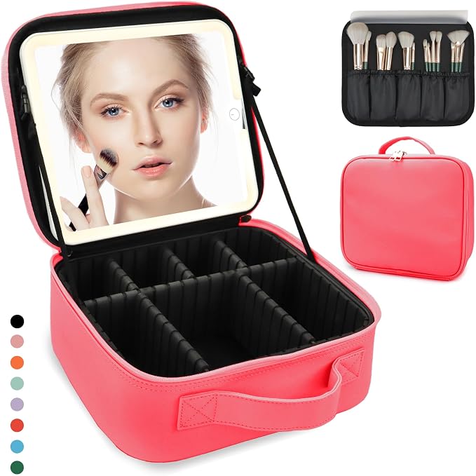 Travel Makeup Bag for Women and Makeup Artists Cosmetic Organizer Large Makeup by MORMIDTravelMakeupBag