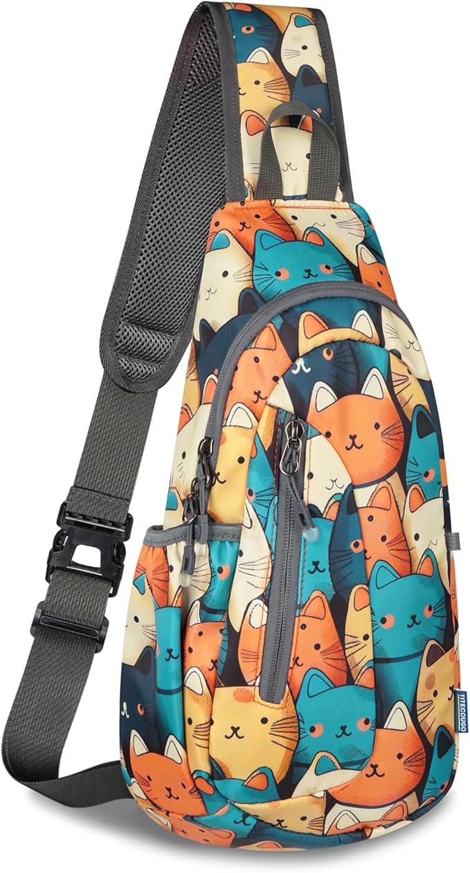 TITECOUGO Small Sling Bag, Lightweight Crossbody Backpack by TITECOUGO