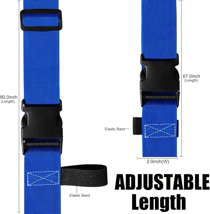 Luggage Straps for Suitcases TSA Approved-2 Pack Bright Personalized Luggage - Image 3