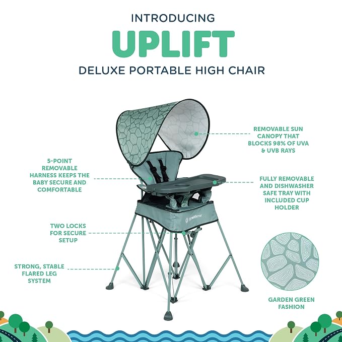 Baby Delight Go with Me Uplift Deluxe Portable High Chair | Travel High Chair | - Image 3