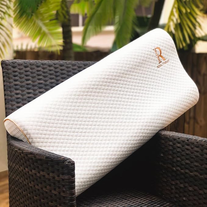 Royal Therapy 2-Pack Queen Memory Foam Pillow, Queen Contour Pillow, Orthopedic - Image 7