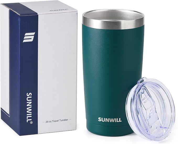 SUNWILL Travel Coffee Tumbler 20 oz, Insulated Mug - Image 4