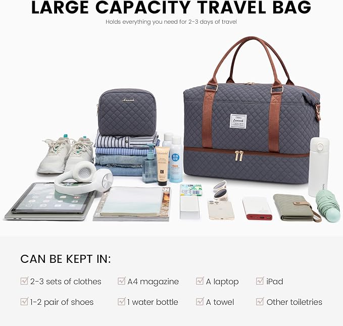 LOVEVOOK Travel Duffle Bag, Weekender Bags - Image 7
