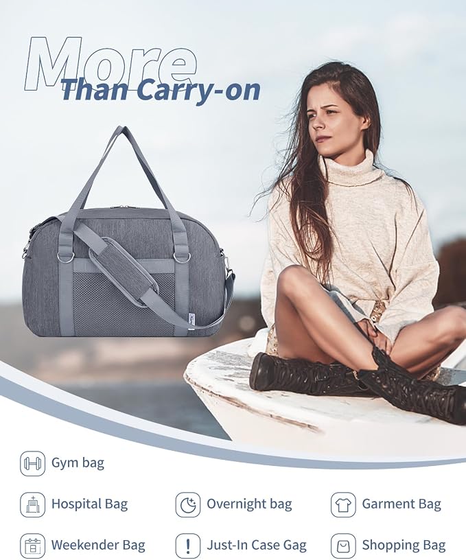 Narwey For Spirit Airlines Personal Item Bag 18x14x8, Small Duffle Bag for - Image 5