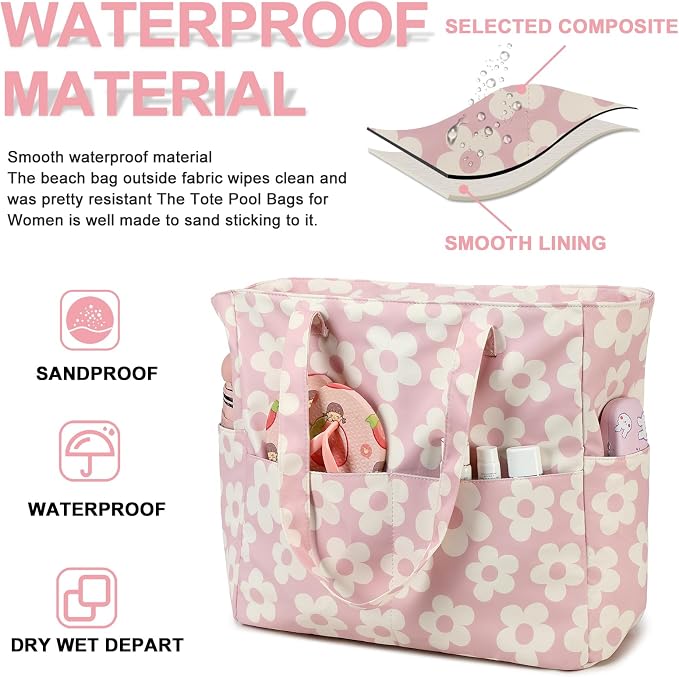 Waterproof Beach Tote Pool Bags - Image 3