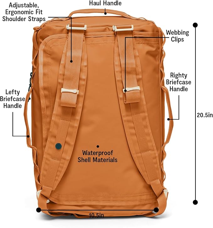 Baboon to the Moon Go-Bag Small 40L – Detachable Straps, Small Duffle Bag - Image 5