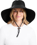 Solbari Women’s Ultra-Wide Cotton Linen Sun Hat UPF 50+, Adjustable by Solbari
