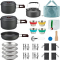 Bulin 24/13/11/8/4 PCS Camping Cookware Mess Kit Lightweight Backpacking by BULIN