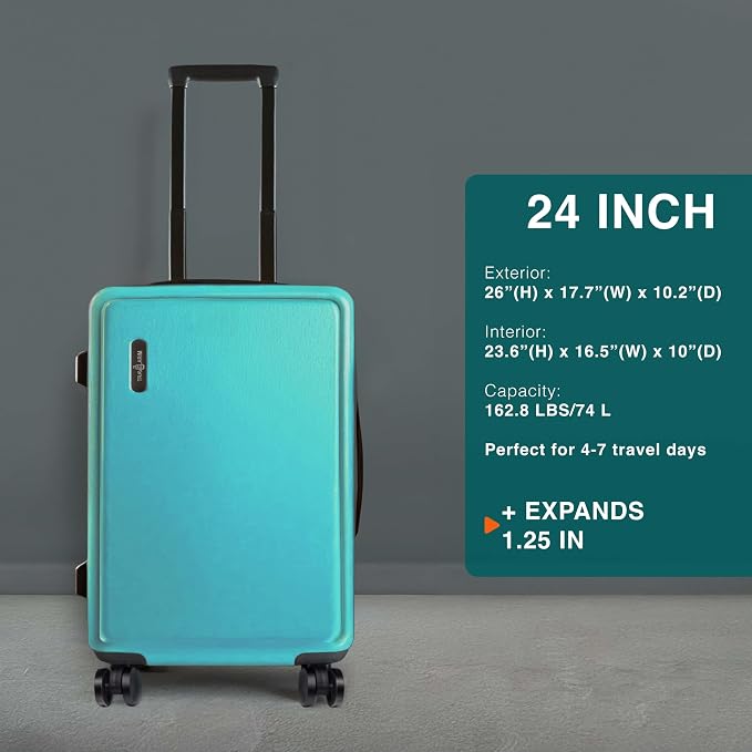 Luggage Sets 3 Piece, 22 Inch Carry on Luggage and 24 Inch Suitcases - Image 3