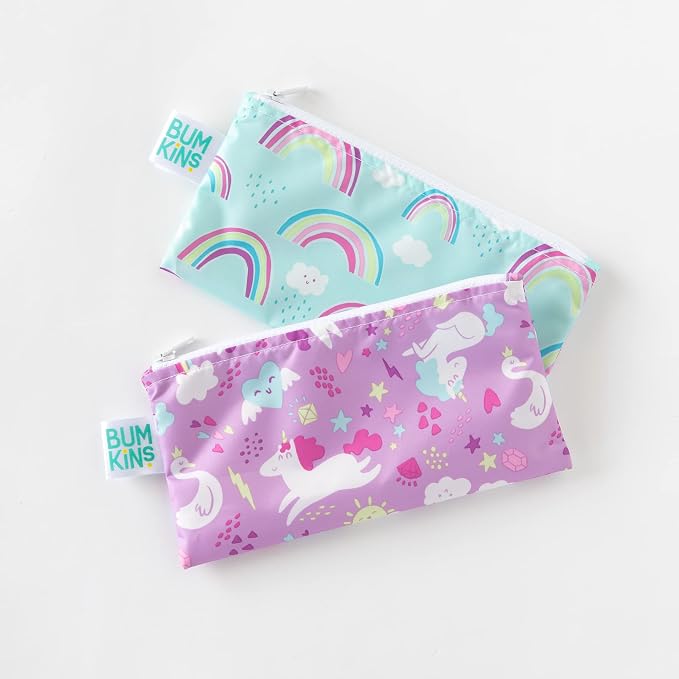 Bumkins Reusable Snack Bags, for Kids School Lunch and for Adults Portion - Image 2