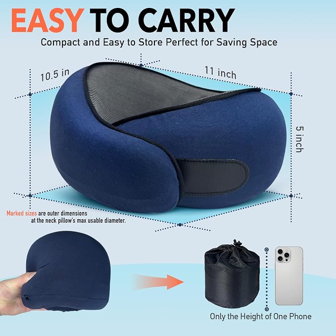 Travel Pillow | High-Density Memory Foam Pillow - Image 3