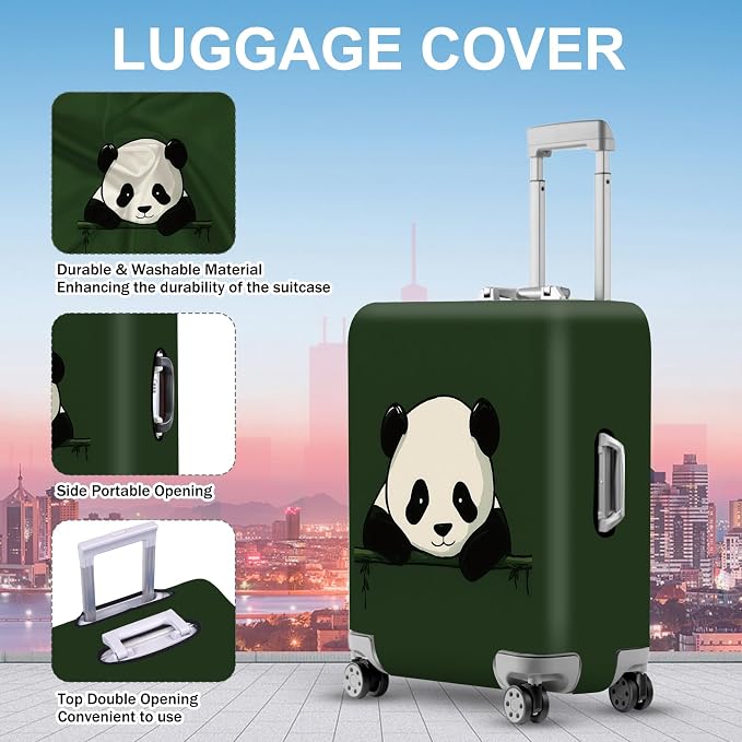 ANNA QUEEN Panda Luggage Cover, Cute Panda Design Suitcase Protector, - Image 4