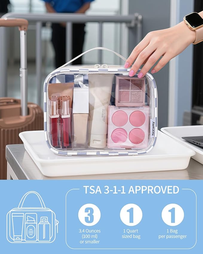 Narwey TSA Approved Clear Toiletry Bag - Image 2
