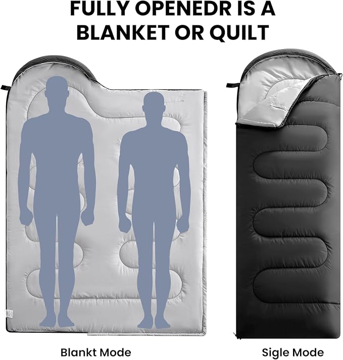 FARLAND Sleeping Bags 30℉ for Adults Teens Kids - Image 3
