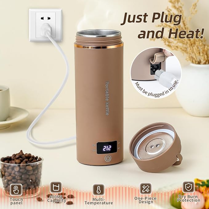 Travel Electric Kettle Portable Mini Kettle, Small Hot Water Boiler - Image 2