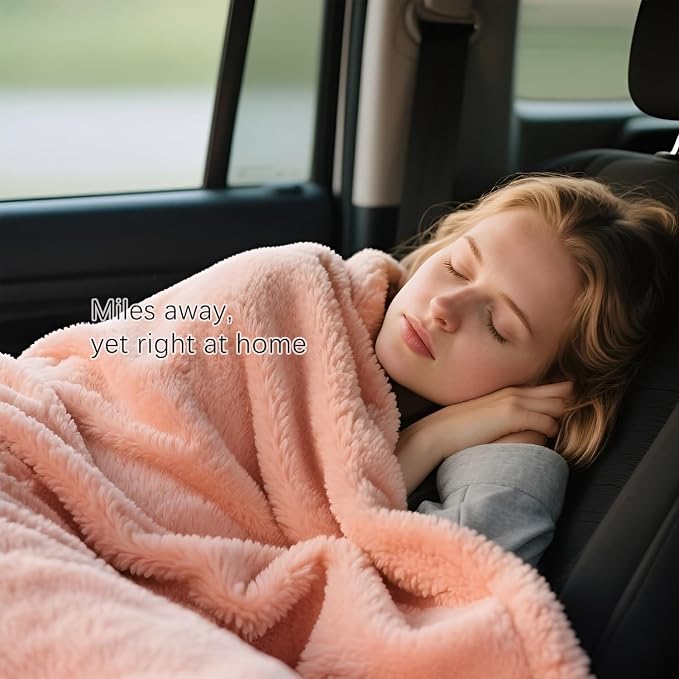 Melissa Large Travel Blanket and Inflatable Pillow Set - Image 3