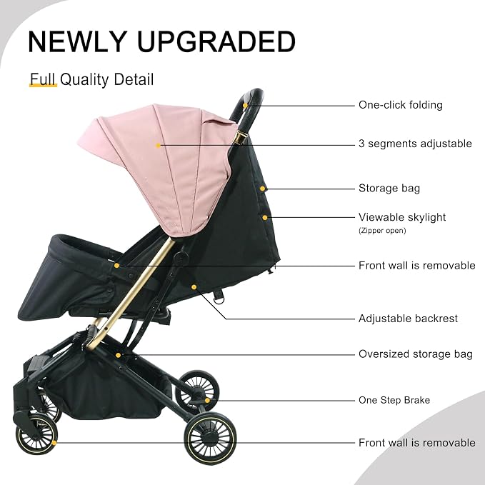 Lightweight Baby Stroller, Ultra Compact & Airplane-Friendly Travel Stroller - Image 2