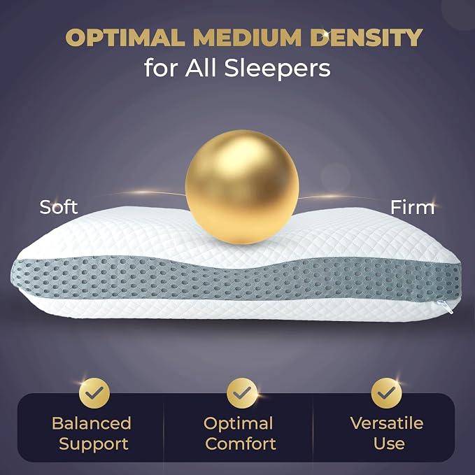 Royal Therapy Memory Foam Pillow, Neck Pain Relief, - Image 2