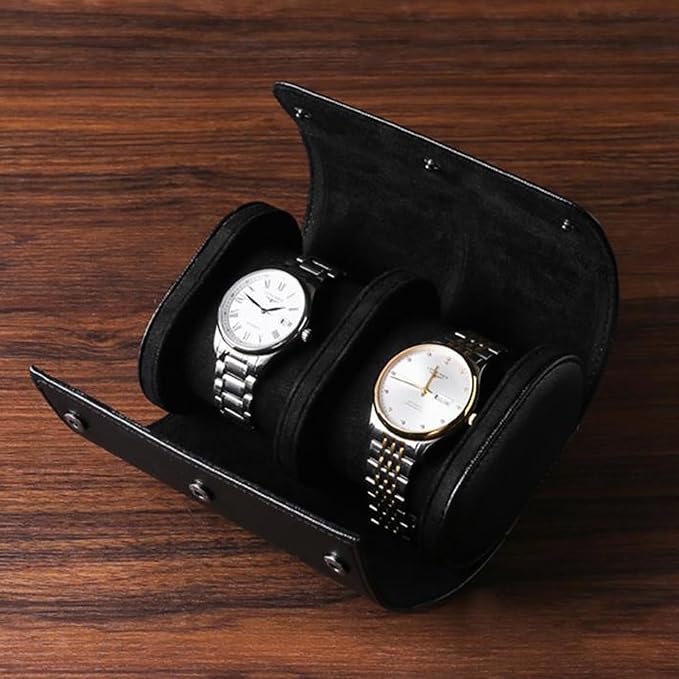 Longjet Watch Roll Travel Case for Men Portable Watches Organizer Box - Image 7