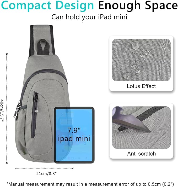 TITECOUGO Small Sling Bag, Lightweight Crossbody Backpack - Image 4