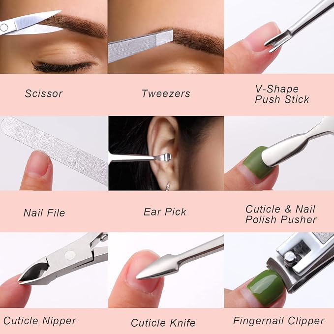 FAMILIFE Manicure Set Professional Manicure Kit Nail Kit - Image 8