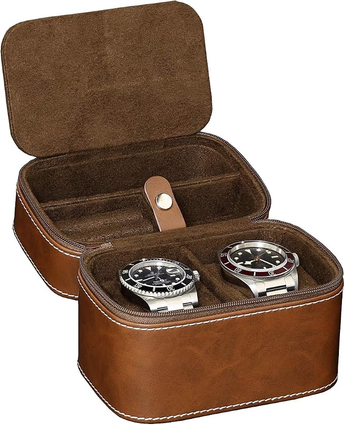 ROTHWELL 2 Watch Travel Case Storage Organizer - Image 6