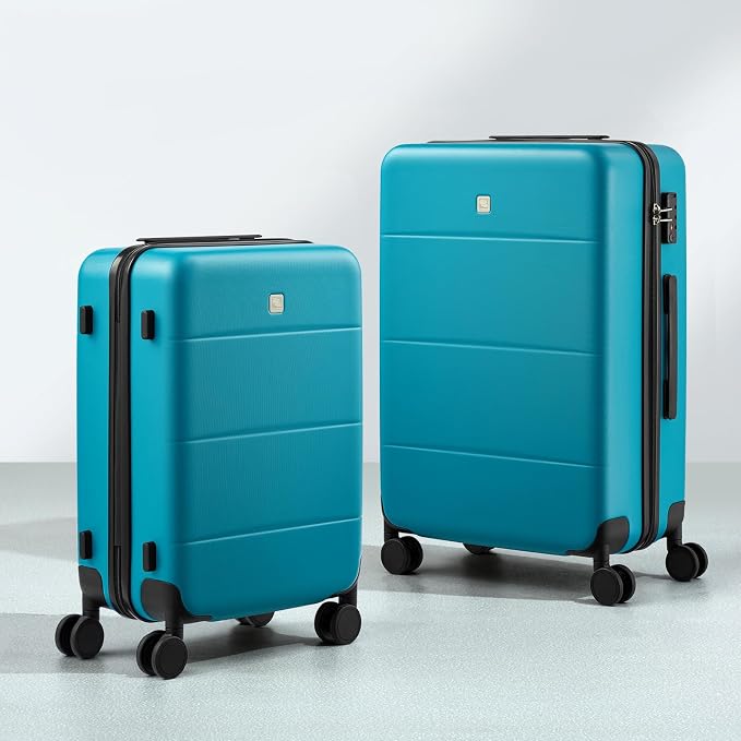 Hanke 26 Inch Checked Luggage Medium Hard Shell Suitcases - Image 8