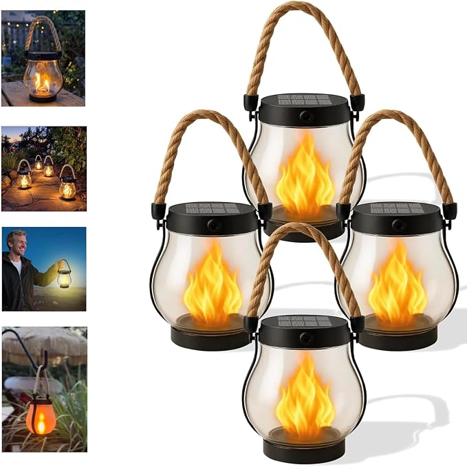 Kaliqo Solar Lantern Outdoor Lights, Solar Flame Lantern, Kaligo/Kaliquo IP65 by Unknown