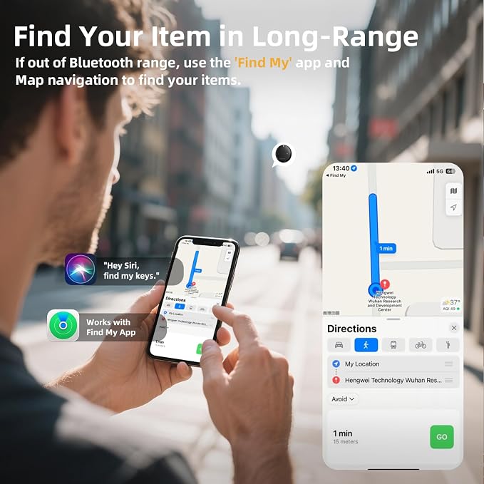Esky Bluetooth Tracker Tag-4 Pack, Smart Luggage Tracker Compatible - Image 4