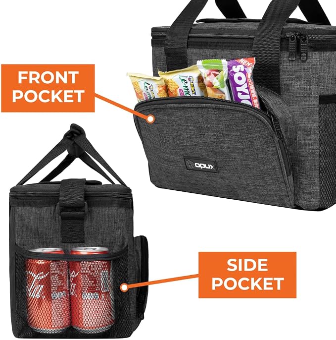 OPUX Soft Cooler Bag, Insulated Collapsible Lunch Cooler Bag - Image 5