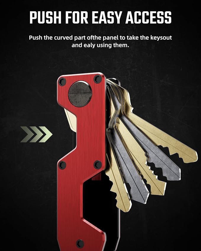 Key Organizer Compact Key Holder Metal Key Chain Minimalist key case key holder - Image 4