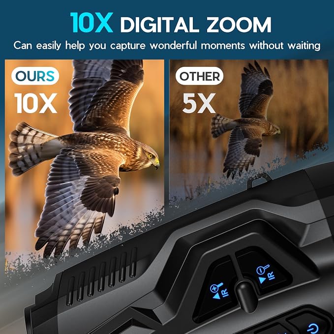 4K Night Vision Goggles for Adults, 10X Zoom Night Vision Binoculars - Image 3