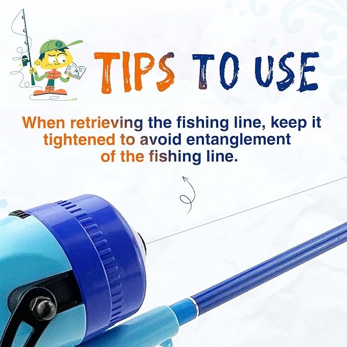 Kids Fishing Pole, Telescopic Fishing Rod, Toddler Collapsible Fishing Rod and - Image 5