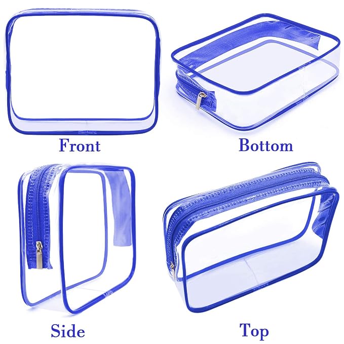 APREUTY Clear Makeup Bags, TSA Approved 6Pcs Cosmetic Makeup Bag Set Clear PVC - Image 8