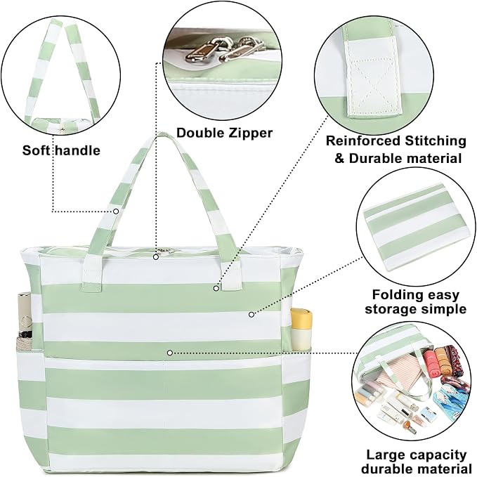 Waterproof Beach Tote Pool Bags - Image 7